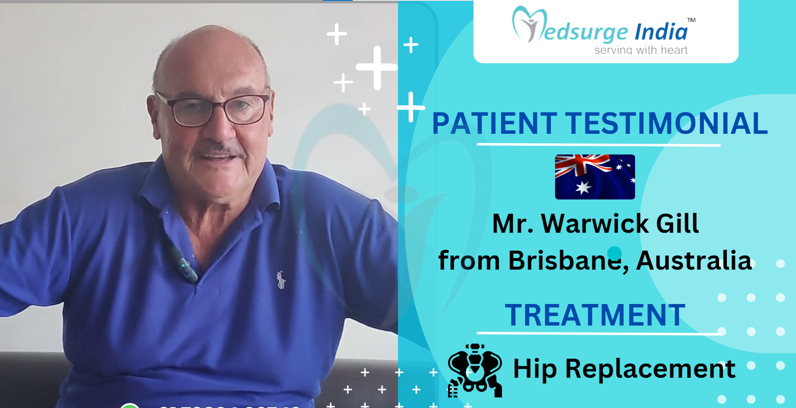 Australia Patient Testimonial: Hip Replacement Surgery in India