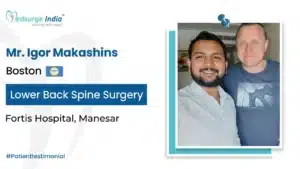 Successful Lower Back Spine Surgery in India