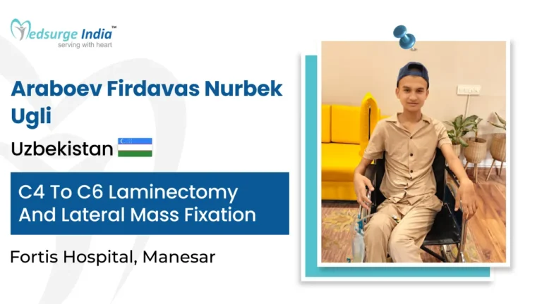 Uzbek Patient Spine Surgery in India
