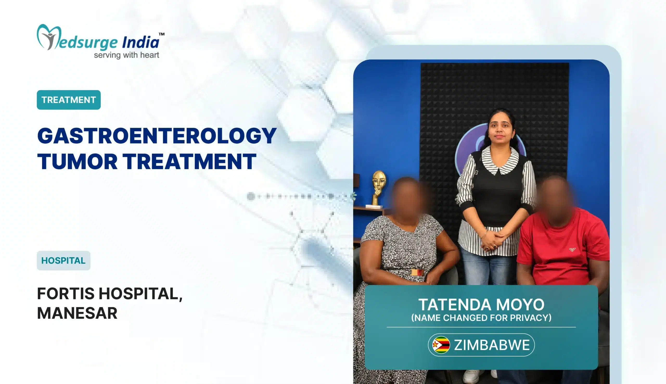 Successful Gastroenterology Tumor Treatment in India: Patient from Zimbabwe